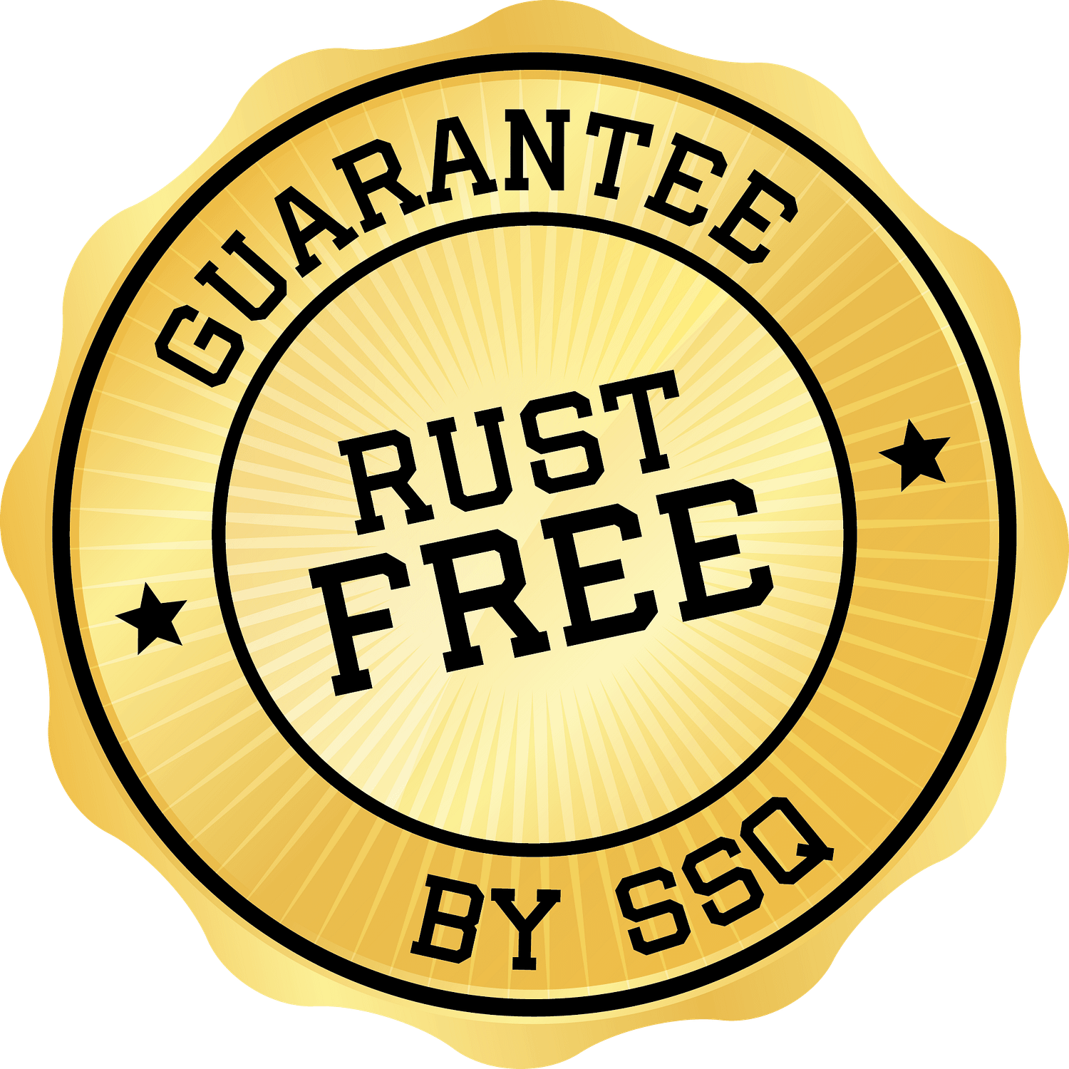 SSQ Rust Free Sticker